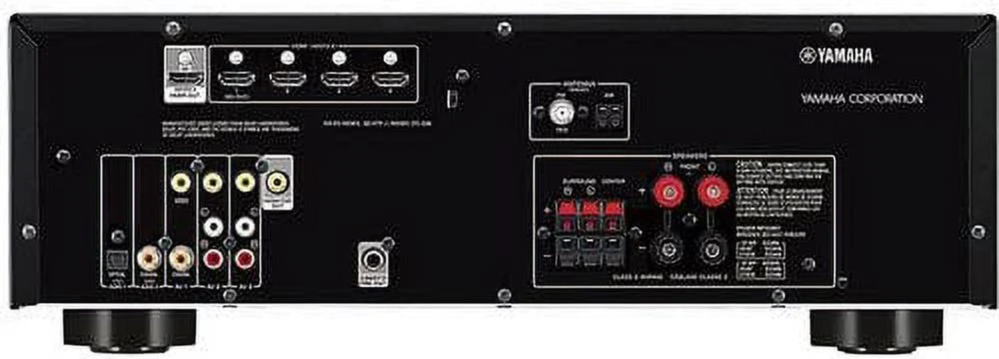 5.1-Channel Wireless Bluetooth 4K A/V Home Theater Receiver + Easy-To-Install Natural Sound Moisture Resistant 6.5" High Performance In-Ceiling Speakers (Set of 6)