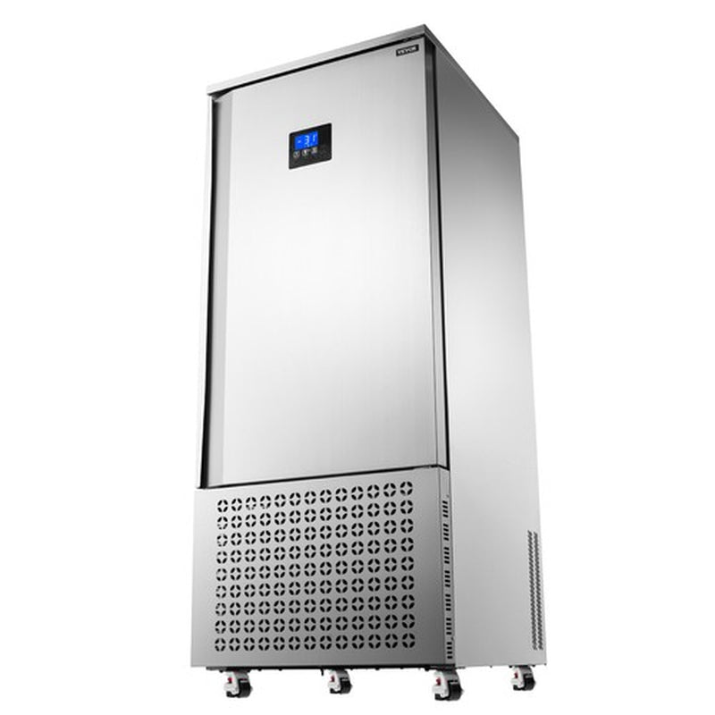 VEVOR 370L Commercial Blast Freezer 15 Trays Blast Chiller Chest Seafood Gelato