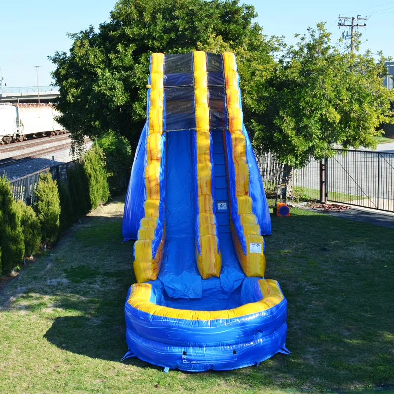 19 FT Amazon River Water Slide with Attached Pool for Kids and Adults (With Blower)