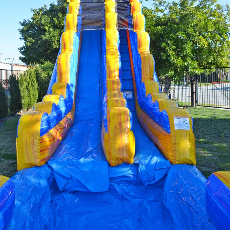 19 FT Amazon River Water Slide with Attached Pool for Kids and Adults (With Blower)
