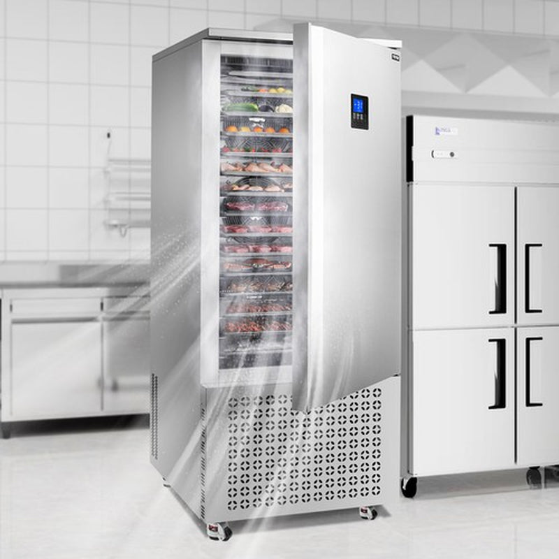 VEVOR 370L Commercial Blast Freezer 15 Trays Blast Chiller Chest Seafood Gelato