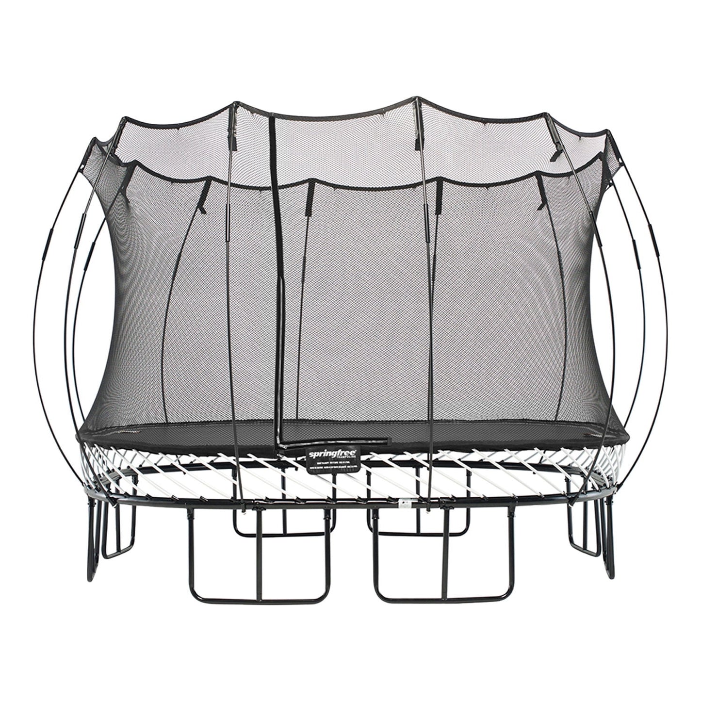 13’ X 13’ Square Backyard Trampoline with Accessories, Black