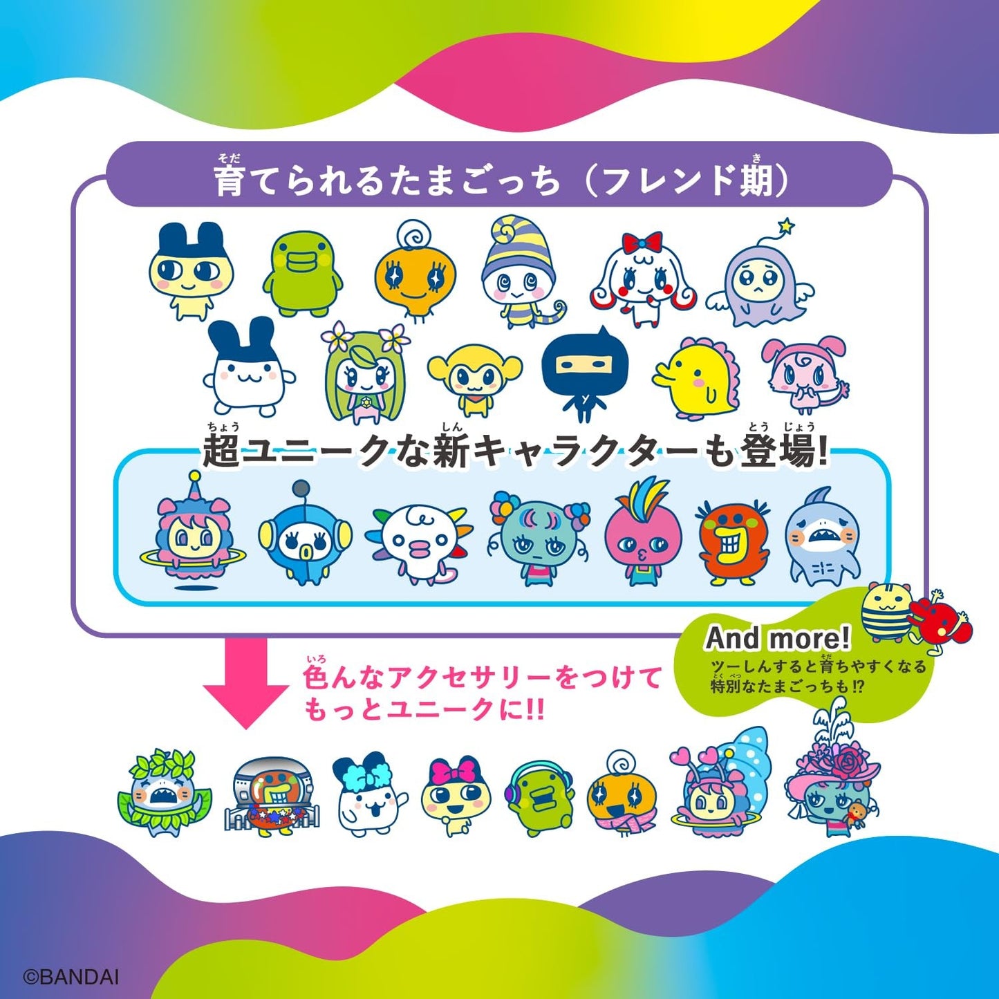 BANDAI Tamagotchi Uni Blue