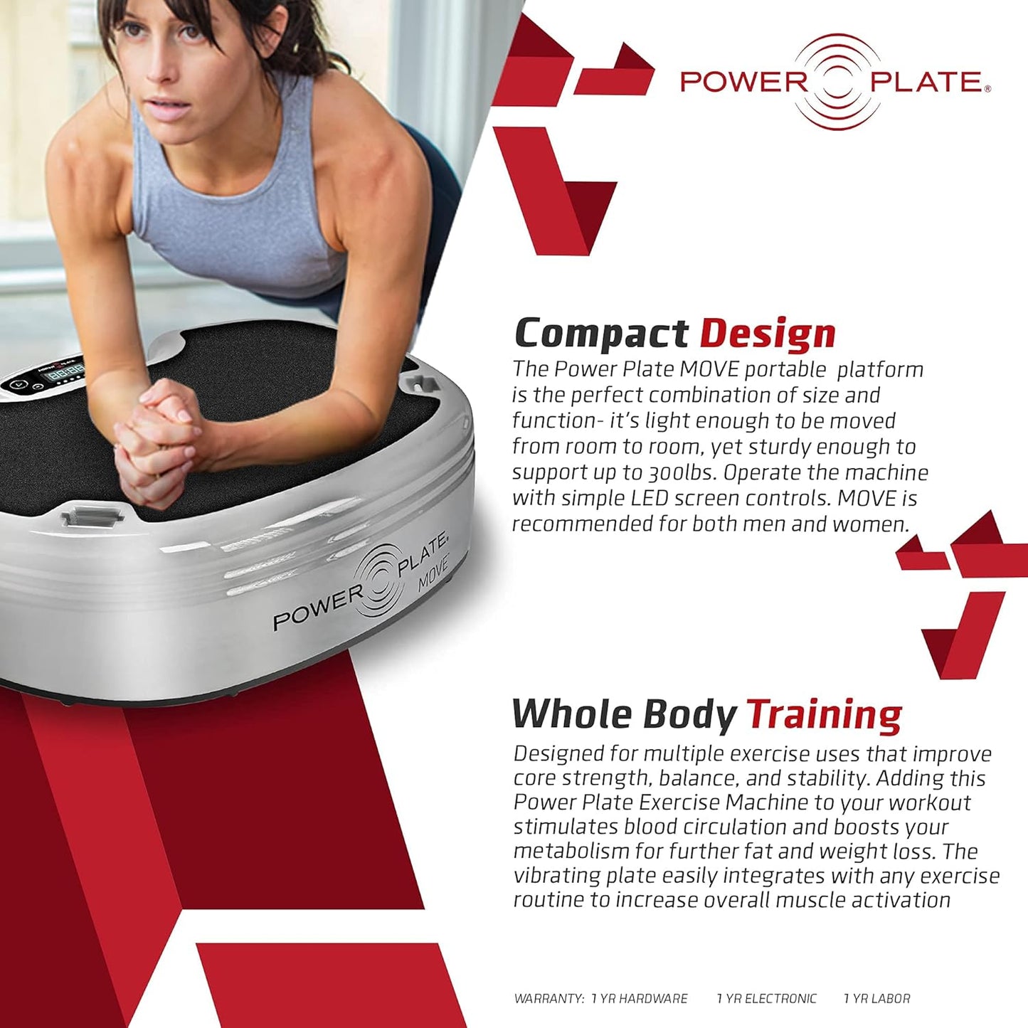 Move Vibration Platform, Vibrating Plate to Increase Core Strength, Improve Balance and Stability