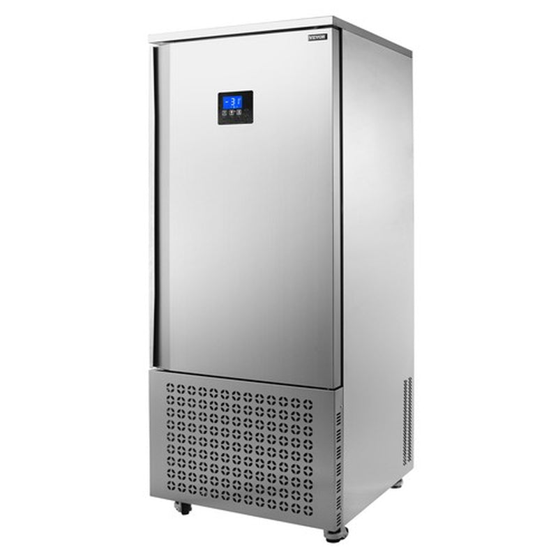 VEVOR 370L Commercial Blast Freezer 15 Trays Blast Chiller Chest Seafood Gelato