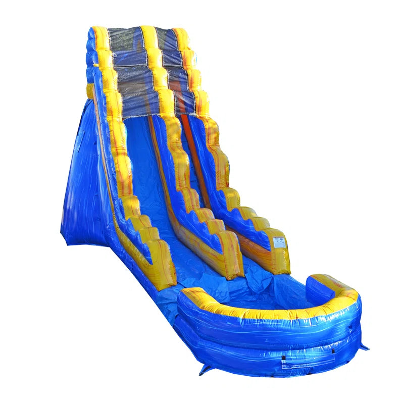 19 FT Amazon River Water Slide with Attached Pool for Kids and Adults (With Blower)