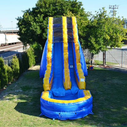 19 FT Amazon River Water Slide with Attached Pool for Kids and Adults (With Blower)