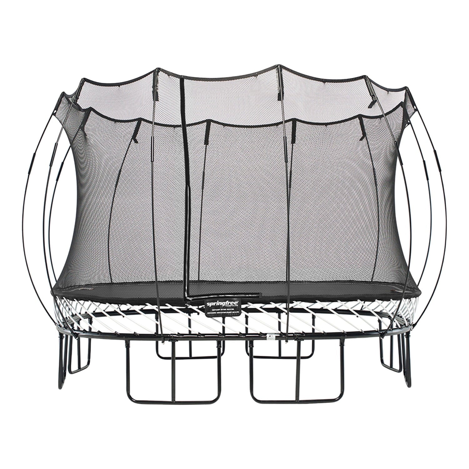 13’ X 13’ Square Backyard Trampoline with Accessories, Black